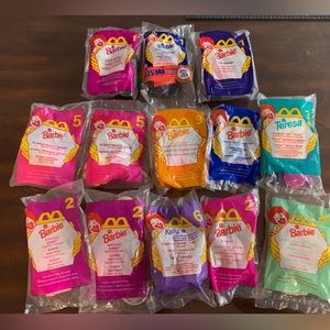 Set of 13 McDonalds 1996,98,99 Barbie & Friends Figurines Happy Meal Toys Mattel